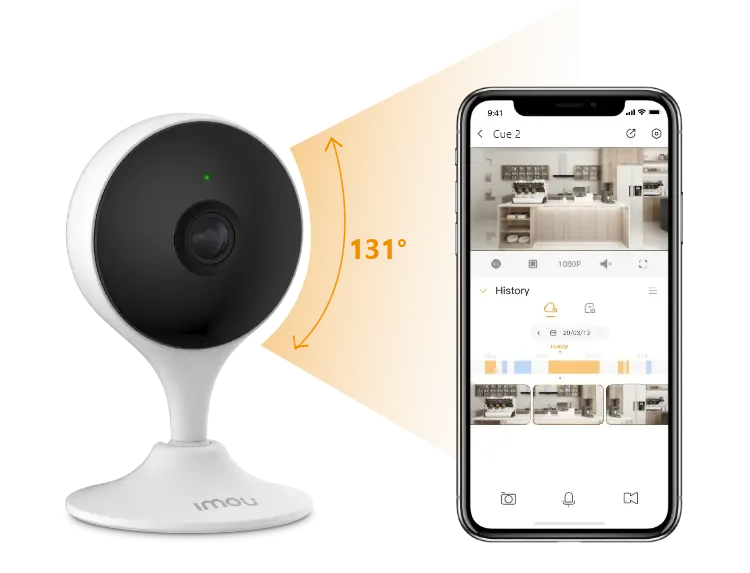IMOU Cue 2 3MP – Cámara IP WiFi Interior con Detección Humana, Sirena y Audio Bidireccional - Image 2