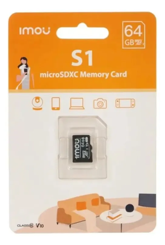 IMOU Tarjeta MicroSD 64GB
