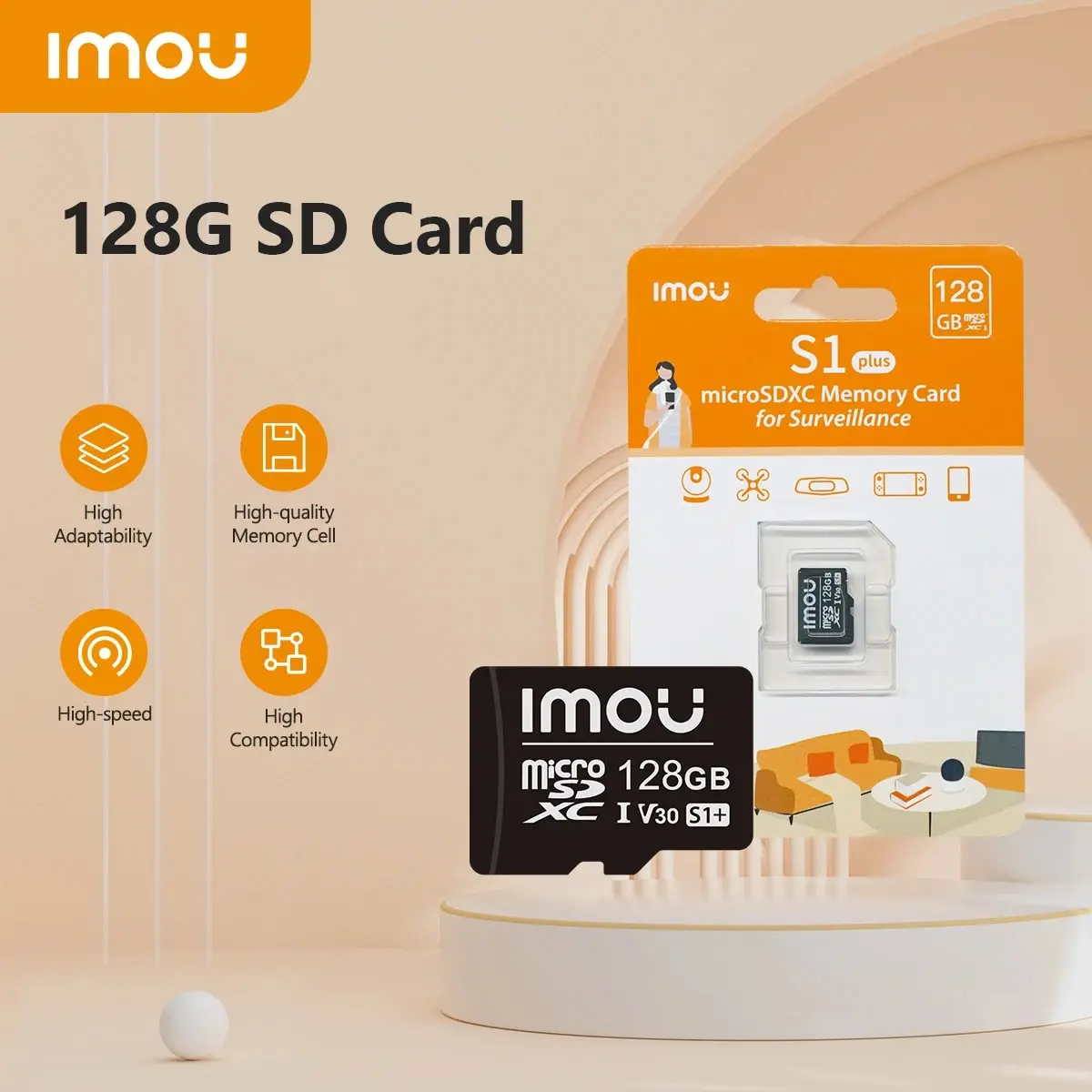 IMOU Tarjeta MicroSD 128GB